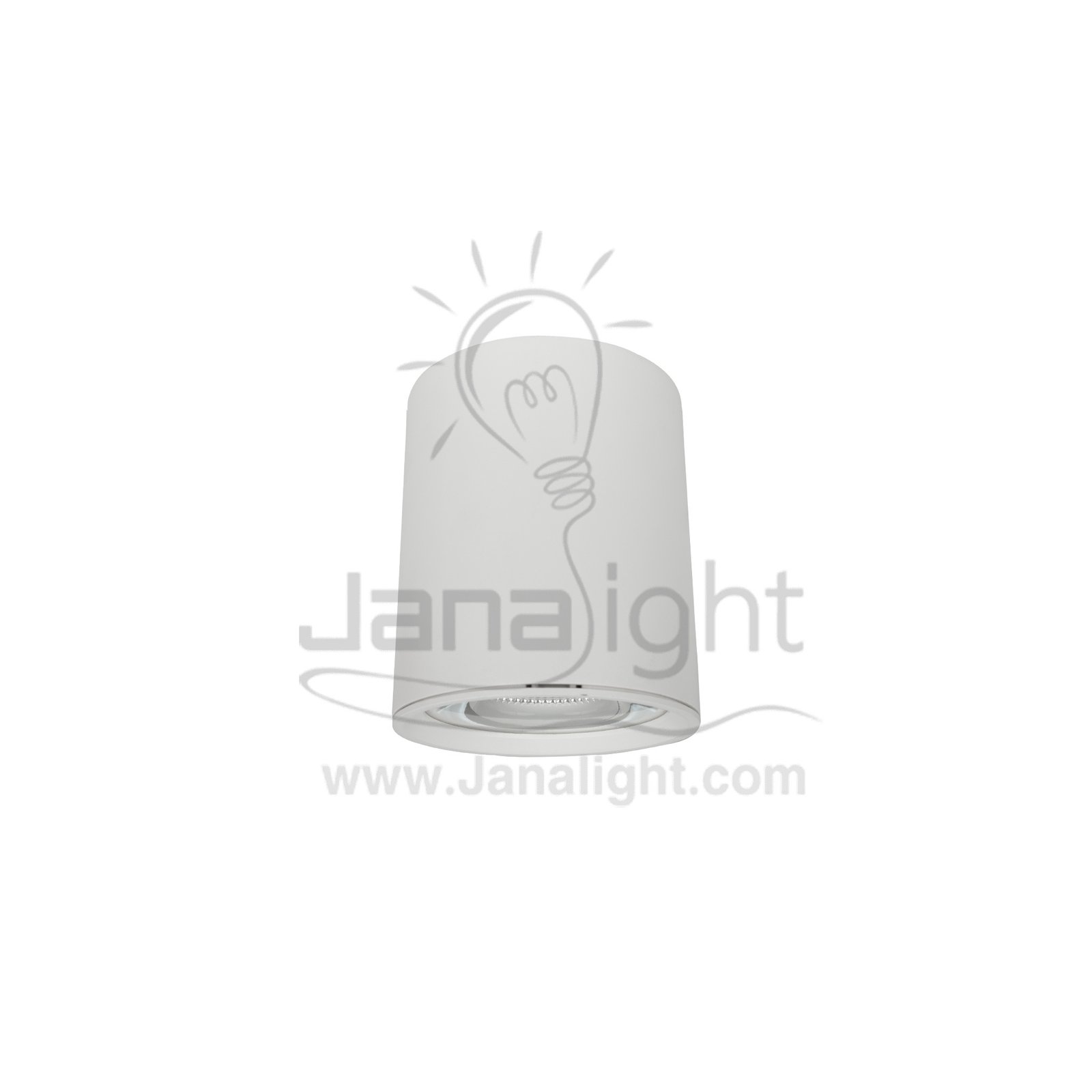 سبوت لايت سلندر خارجي ابيض 20 وات وورم white cylinder spotlight prominent 20 watt warm 4 inch COB